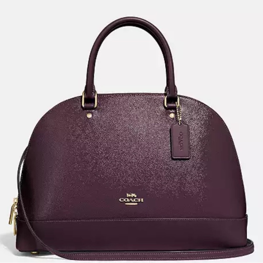 NWT Coach dome satchel in Oxblood